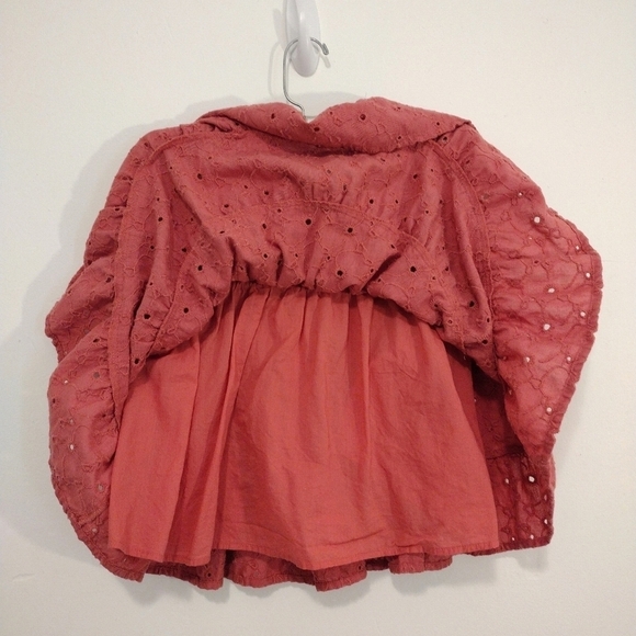 AEO - Smock Embroidery Ruffle Mini Skirt - Picture 5 of 9